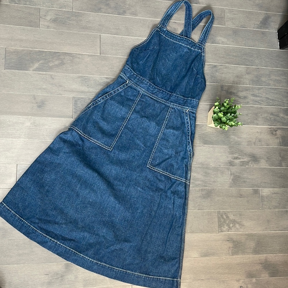 Polo by Ralph Lauren Vintage 90’s Denim Jean Overall Jumper Dress